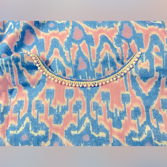 Bella Tu Embellished Hand Beaded Cap Sleeve‎ Caftan Mini Tunic Dress Size XL - Picture 5 of 12